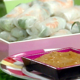 Shrimp Spring Rolls with Peanut Dipping Sauce