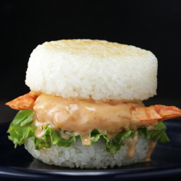 Shrimp Tempura Rice Burger Recipe by Tasty