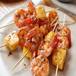 Shrimp & vegtable skewers