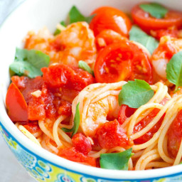 Shrimp with Cherry Tomatoes