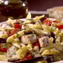 Sicilian Penne with Swordfish and Eggplant