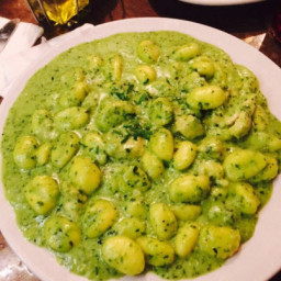 Side Dish - Gnocchi with Pesto and Alfredo