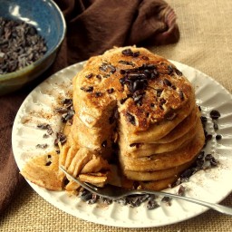 Silken Tofu Cacao Nib Blender Pancakes