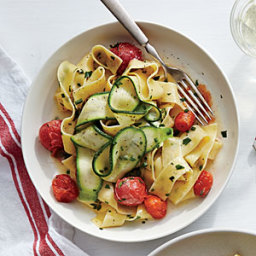 Silky Pappardelle with Zucchini Ribbons