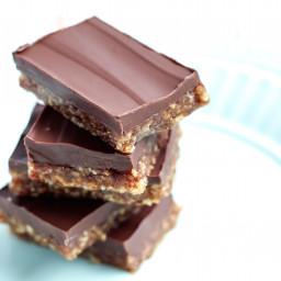Simple 3-Ingredient Chocolate Covered Date Nut Bars