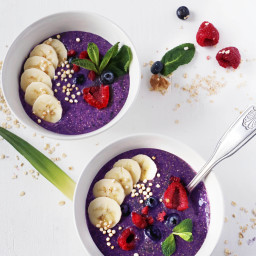 simple amaranth and millet blueberry porridge (gluten free and dairy free)