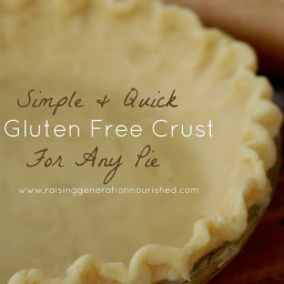 Simple and Quick Gluten Free Crust For Any Pie