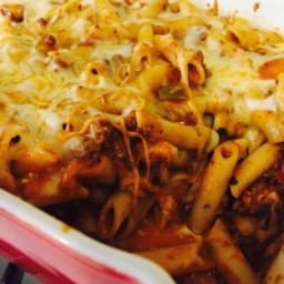 Simple Baked Mostaccioli