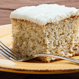 Simple Banana Cake with Sour Cream Frosting