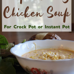Simple Creamy Chicken Soup for Crock Pot or Instant Pot