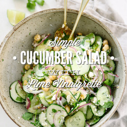 Simple Cucumber Salad with Lime Vinaigrette