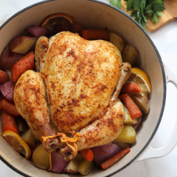Simple Dutch Oven Roasted Chicken