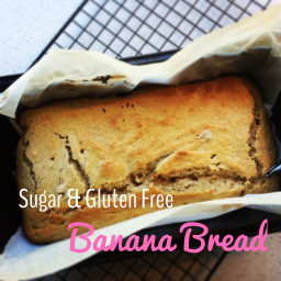 Simple Gluten and Sugar Free Banana Bread