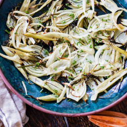 Simple grilled fennel with lemon juice