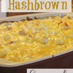 Simple Ham and Hashbrown Casserole
