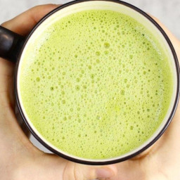 Simple Homemade Green Tea Latte With No Added Sugar