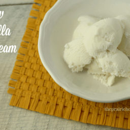 Simple Homemade Vanilla Ice Cream • The Prairie Homestead