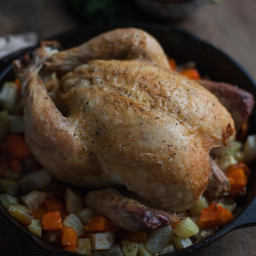 Simple Roast Chicken with Fall Vegetables