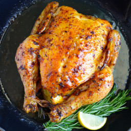 Simple Roast Chicken with Garlic and Lemon
