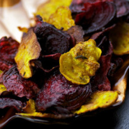 Simple Salted Beet Chips