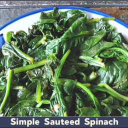 Simple Sauteed Spinach