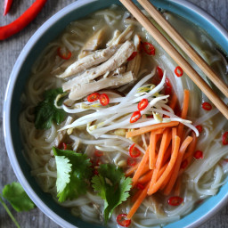 Simple Spicy Chicken Pho Soup