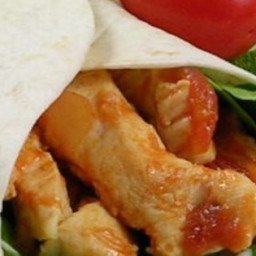 Simple Sweet and Spicy Chicken Wraps Recipe