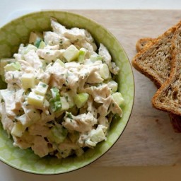 Simple Chicken Salad with Green Apples