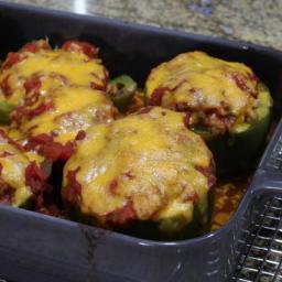 Simple, Delicious Stuffed Peppers With Ground Beef and Rice