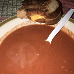 Simplest 7 Ingredient Tomato Soup &Grilled Cheese EVER!