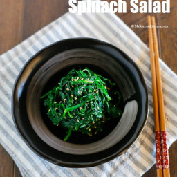 Simply Seasoned Korean Spinach Salad