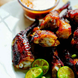 Singapore Hawker Style BBQ Chicken Wings