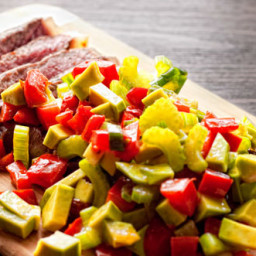 Sirloin Steak With Avocado Salad Recipe