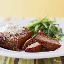 Sirloin with Mustard and Chives
