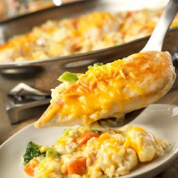 Skillet Cheesy Chicken and Rice
