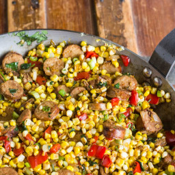Skillet Corn with Sausage