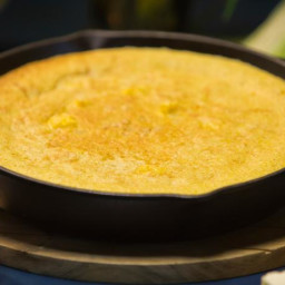 Skillet Cornbread with Candied Ginger