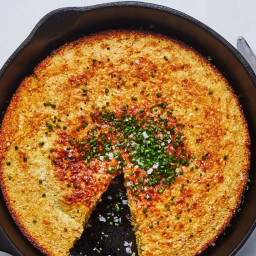 Skillet Cornbread with Chives