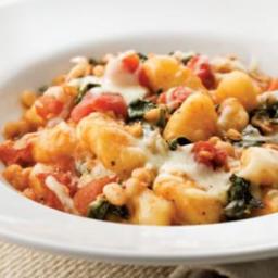 Skillet Gnocchi with Chard and White Beans