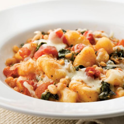 Skillet Gnocchi with Chard  and  White Beans