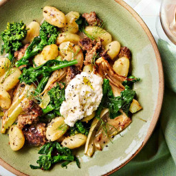 Skillet Gnocchi With Sausage and Broccoli Rabe Recipe