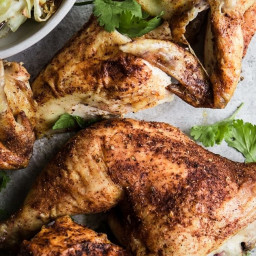 Skillet Roasted Chicken with Cabbage