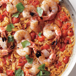 Skillet Shrimp and Orzo