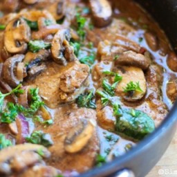 Skillet Pork Chops with Mushroom Sauce