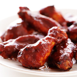(Skinny!) BBQ Baked Chicken Wings