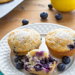 Skinny Blueberry Buttermilk Muffins