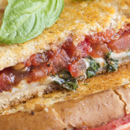 Skinny Caprese Grilled Cheese Sandwiches