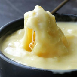 Skinny cheese fondue