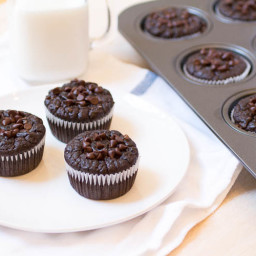 Skinny Double Chocolate Chip Muffins