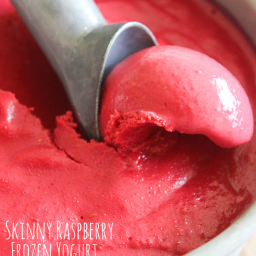 Skinny Raspberry Frozen Yogurt
